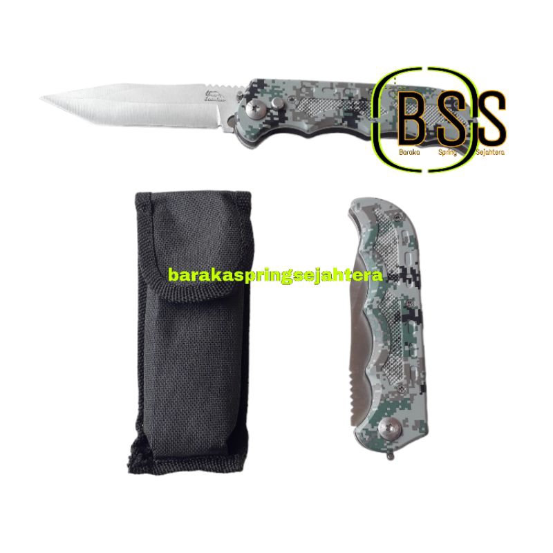 Pisau Lipat Motif Army Pisau Dapur Keren