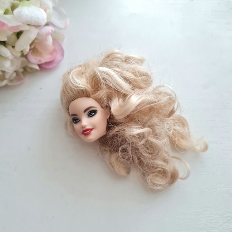 Kepala Barbie Holiday Mattel blonde