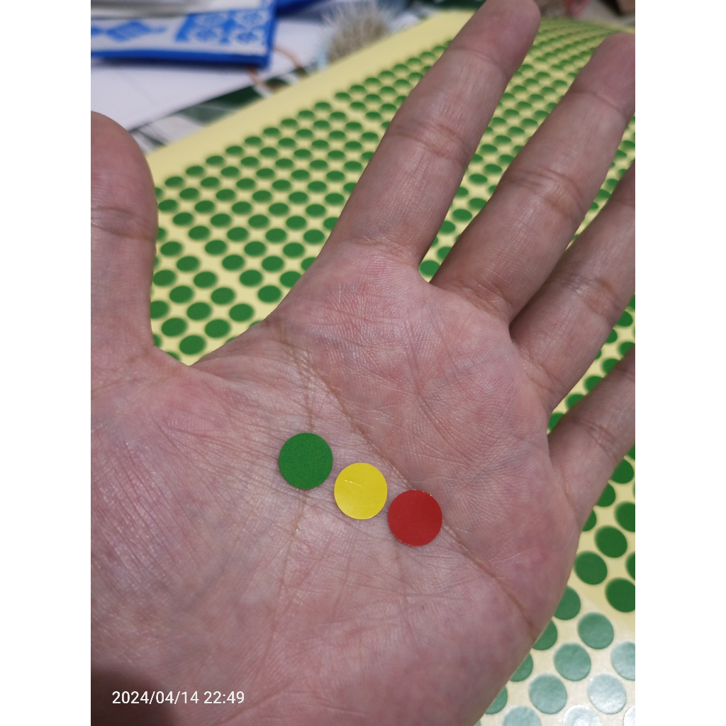 

STICKER BULAT DOT ISI 988 PCS - Sticker Label Dot 1 Warna / Stiker Bulat / Stiker Warna