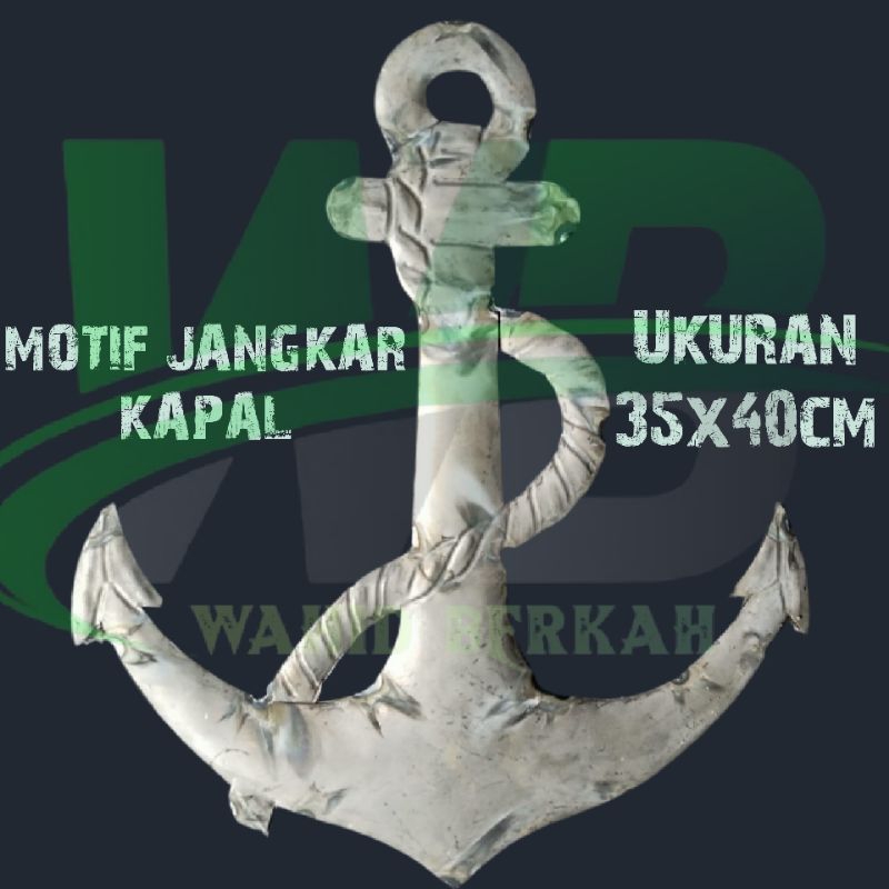 ORNAMEN PAGAR BESI JANGKAR 36X40 DUA MUKA , HIASAN PAGAR BESI