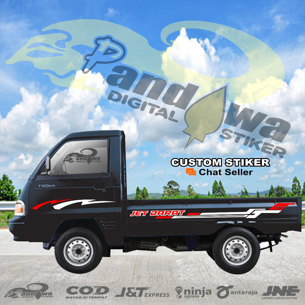 Stiker Cutting Mobil Pickup Futura Stiker Jet Pickup Futura Suzuki Sport Stiker Variasi Mobil Pickup