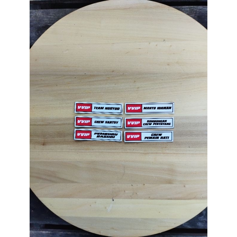 

sticker vvip mania bis telolet isi 6 pcs