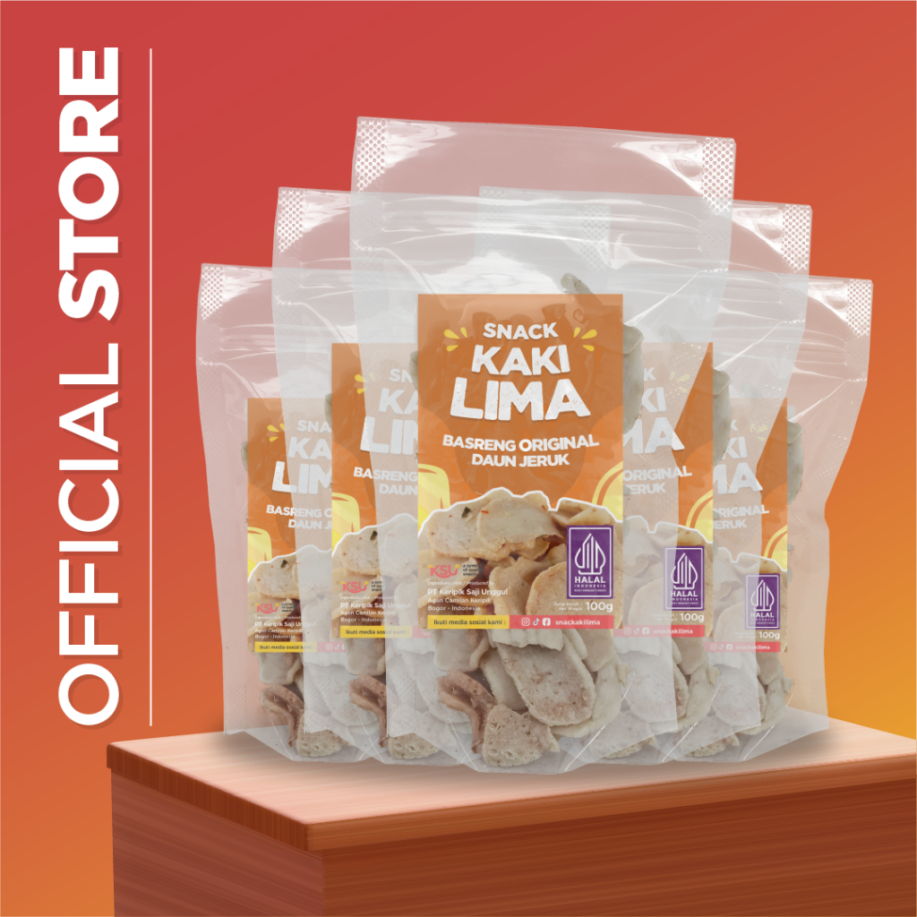 

( Bundle 5 pcs ) Basreng Original Daun Jeruk 100g