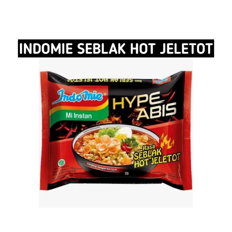 

Indomie Seblak Hot Jeletot 75g