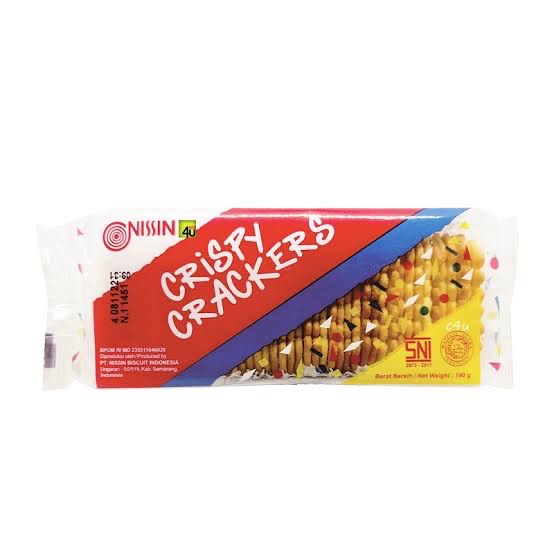 

nissin crispy crackers biskuit 140gr