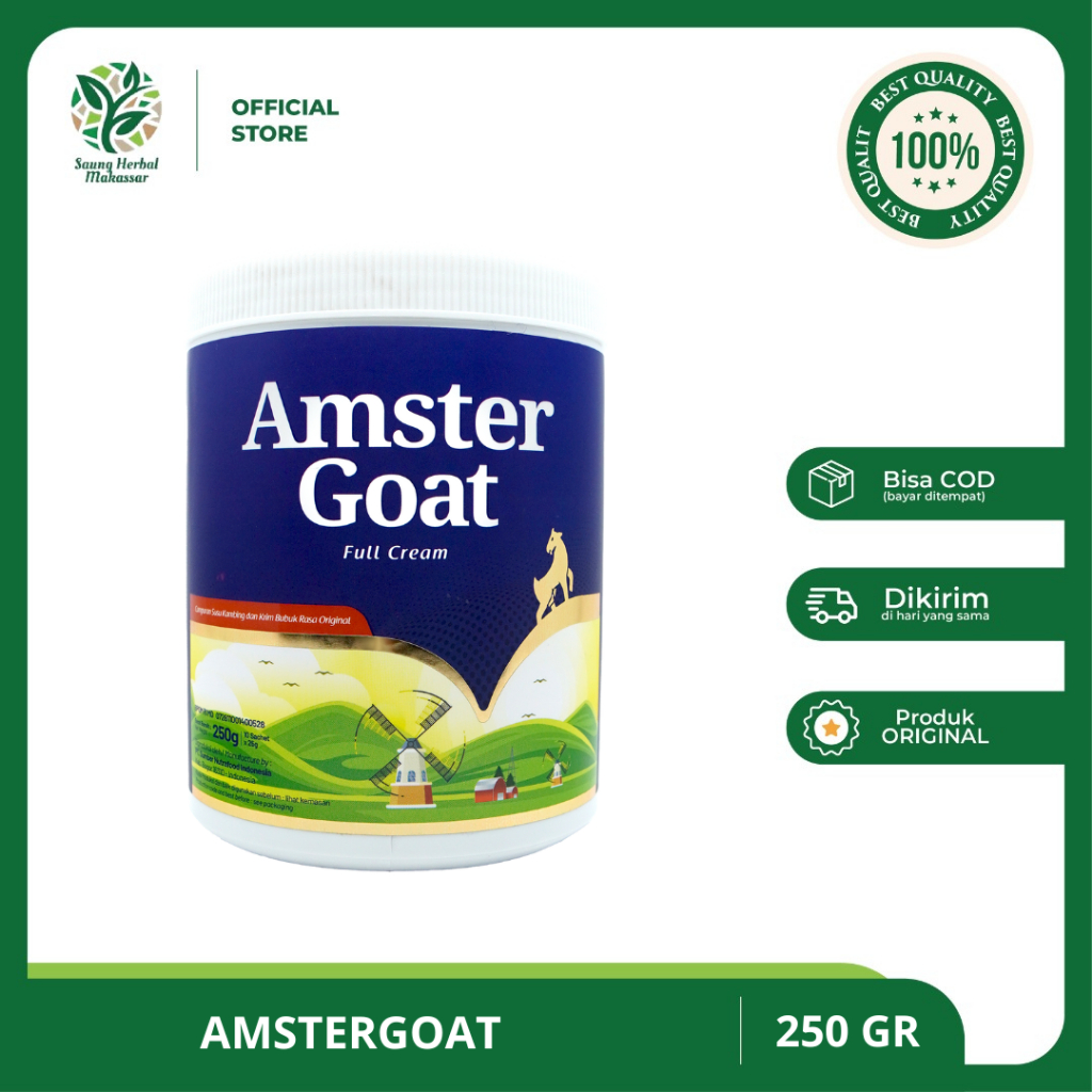 

Amster Goat Susu Kambing | Susu Kambing Amstergoat - Untuk Kesehatan Pencernaan - 250 Gr