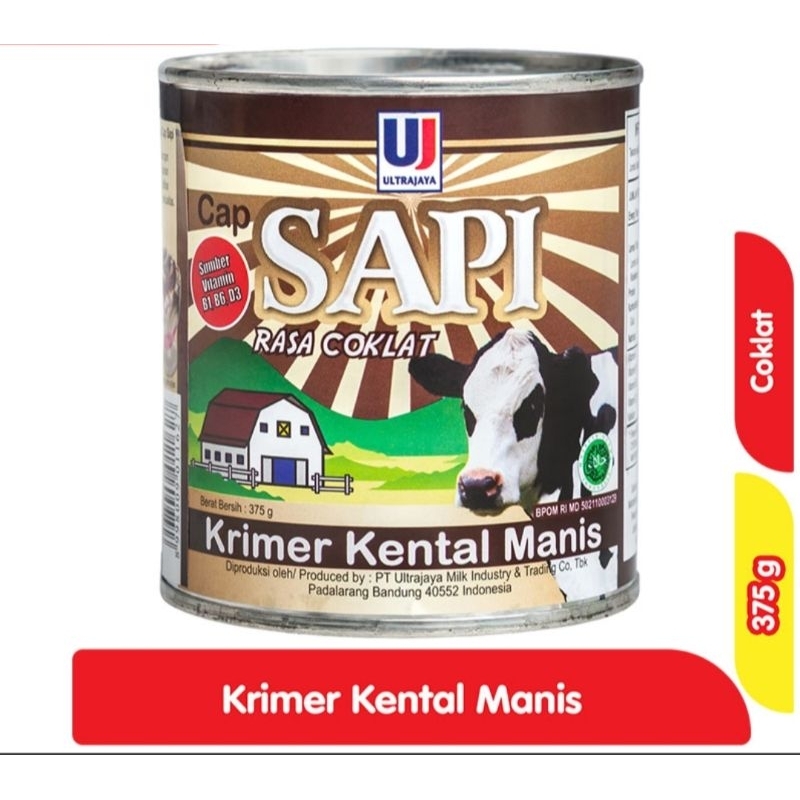 

ULTRA Krimer kental manis cap sapi 375gr