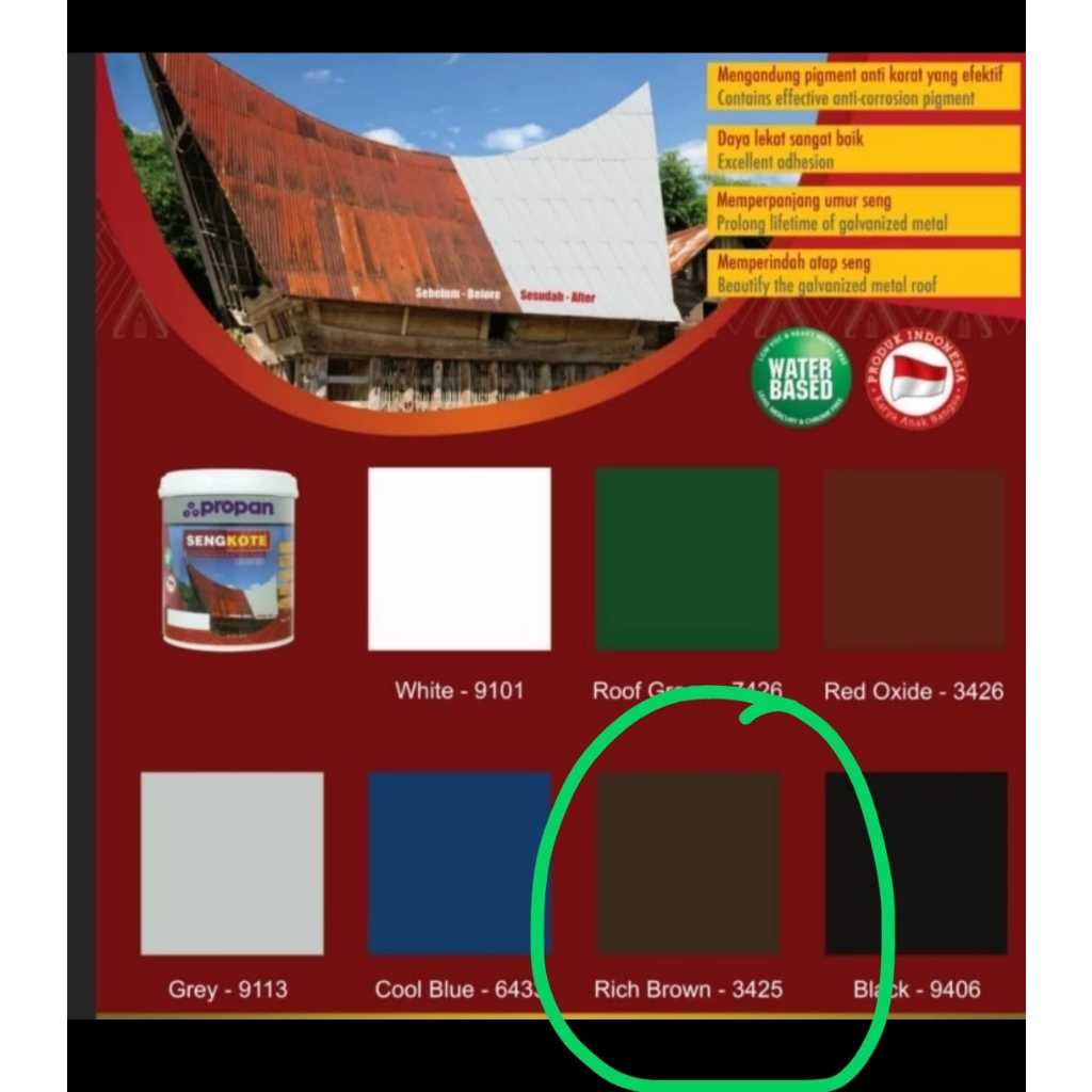 Cat Besi, Baja & Galvanis PROPAN Sengkote SK-950
