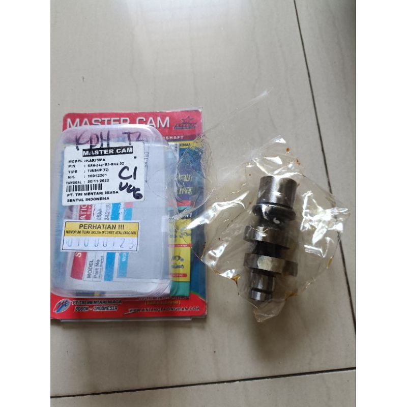 CAM KEM SHAFT NOKEN AS BRT BINTANG RACING TEAM HONDA KARISMA SUPRA X 125 CC KARBU