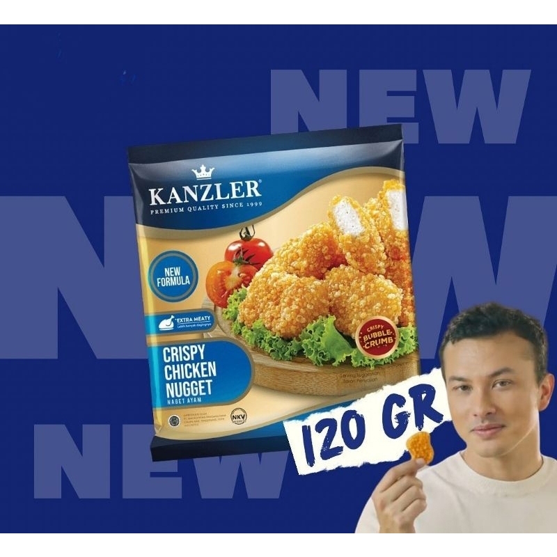 

KANZLER Crispy Chicken Naget Nugget 120gr 120 gram (Crispy Bubble Crumbs)