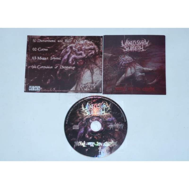 UNNECESSARY SURGERY hauled OF in chunks - CD ORIGINAL released by brutal mind
