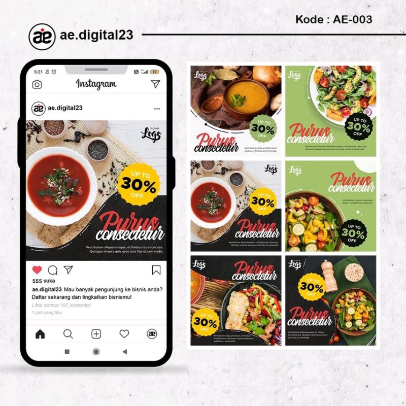 Jasa Design feed IG Kekinian