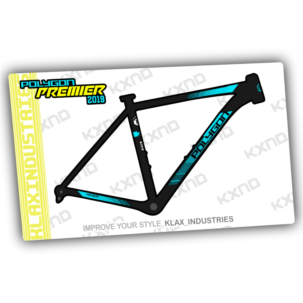 Decal frame polygon premier 5 2019 Klaten Decal bike Stiker sepeda