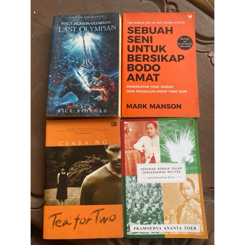 Buku novel preloved wattpad fiksi non fiksi