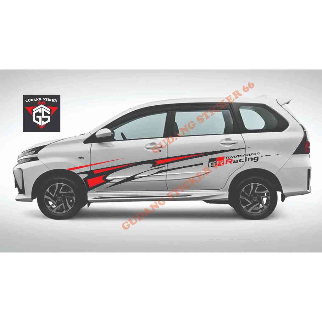 sticker mobil Xenia stiker list body samping mobil Xenia
