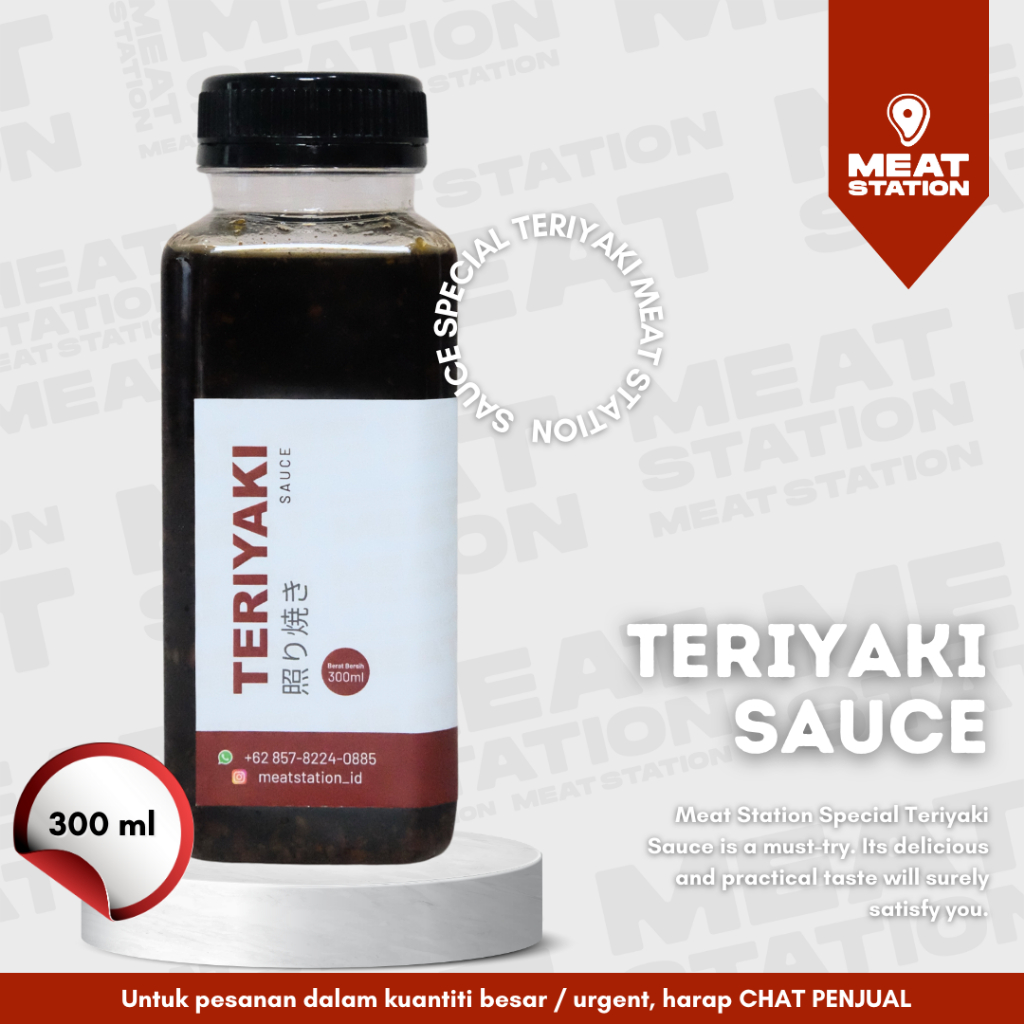 

Artisanal Premium TERIYAKI Sauce / Bumbu Marinasi dan Dipping / Bumbu Teriyaki Premium Halal