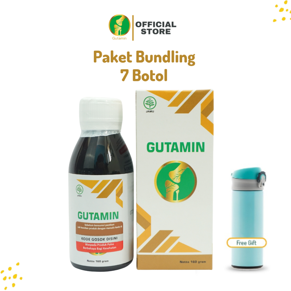 

GUTAMIN Madu Paket 7 Botol Berat Bersih 350 Gram Free Gift Thumbler