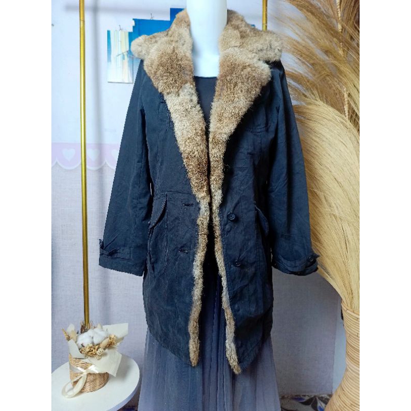 MANTEL/JACKET/COAT BLACK WASH BULU RUBAH