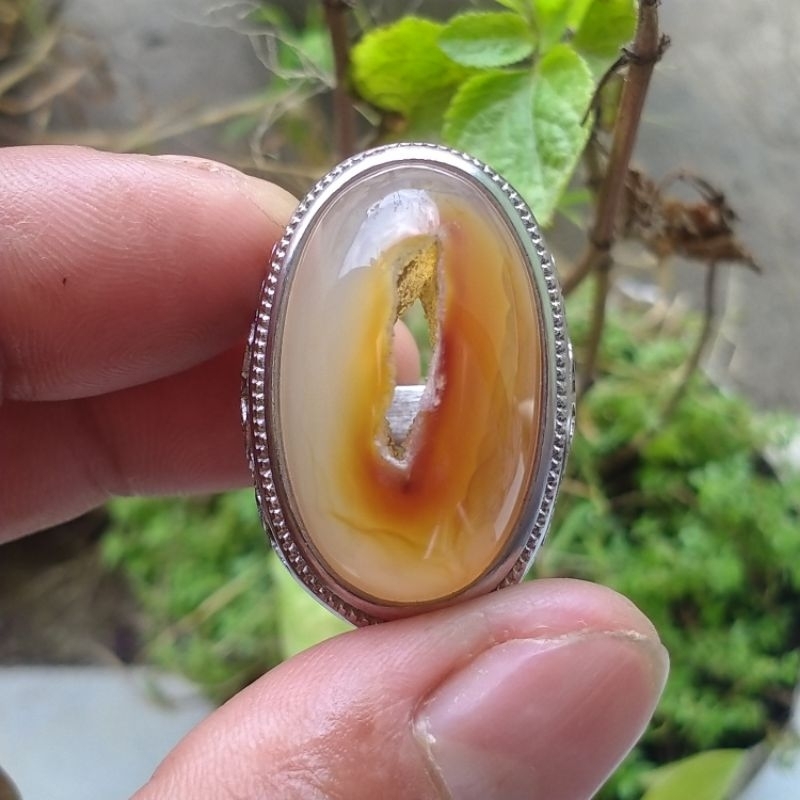 batu cincin akik combong bungbulang alami lebih asik