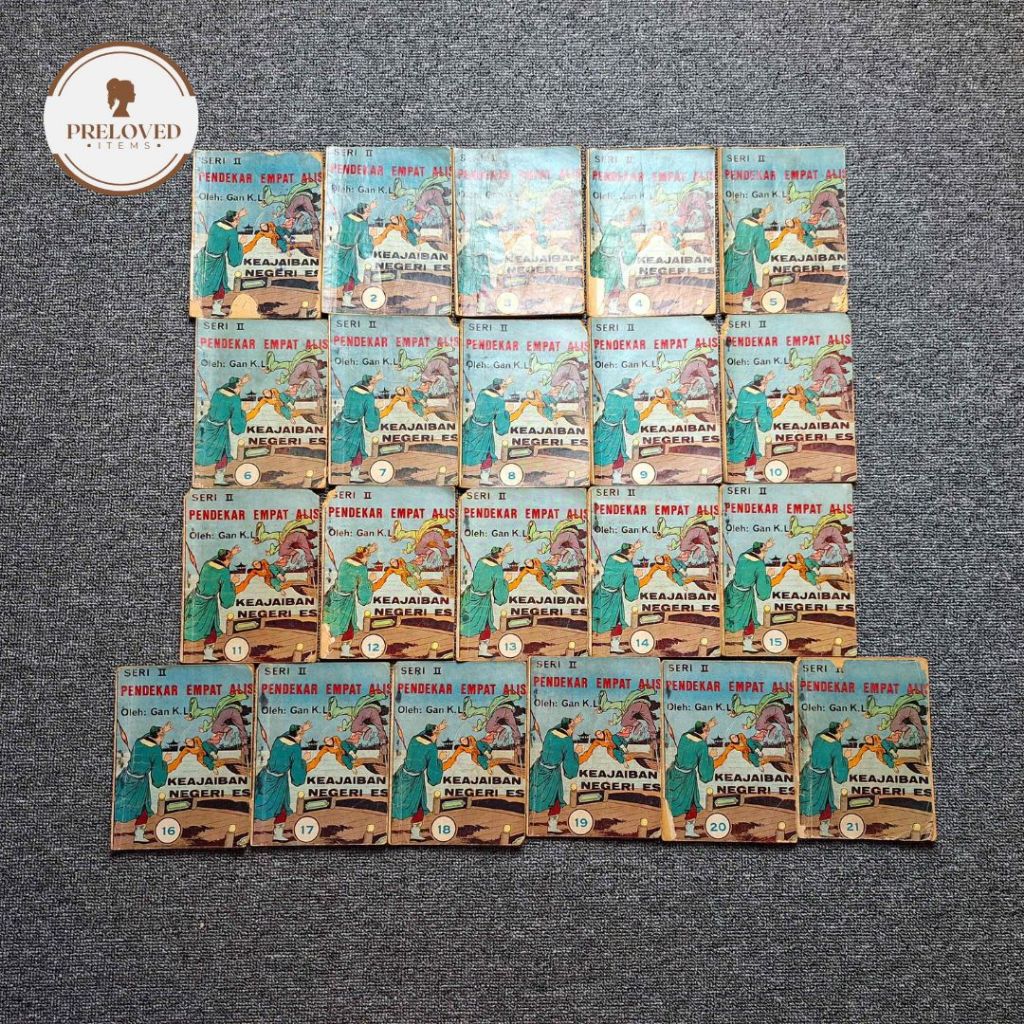 Cersil Cerita Silat Pendekar Empat Alis Seri II - Keajaiban Negeri Es oleh Gan K.L. (Jilid 1-21)