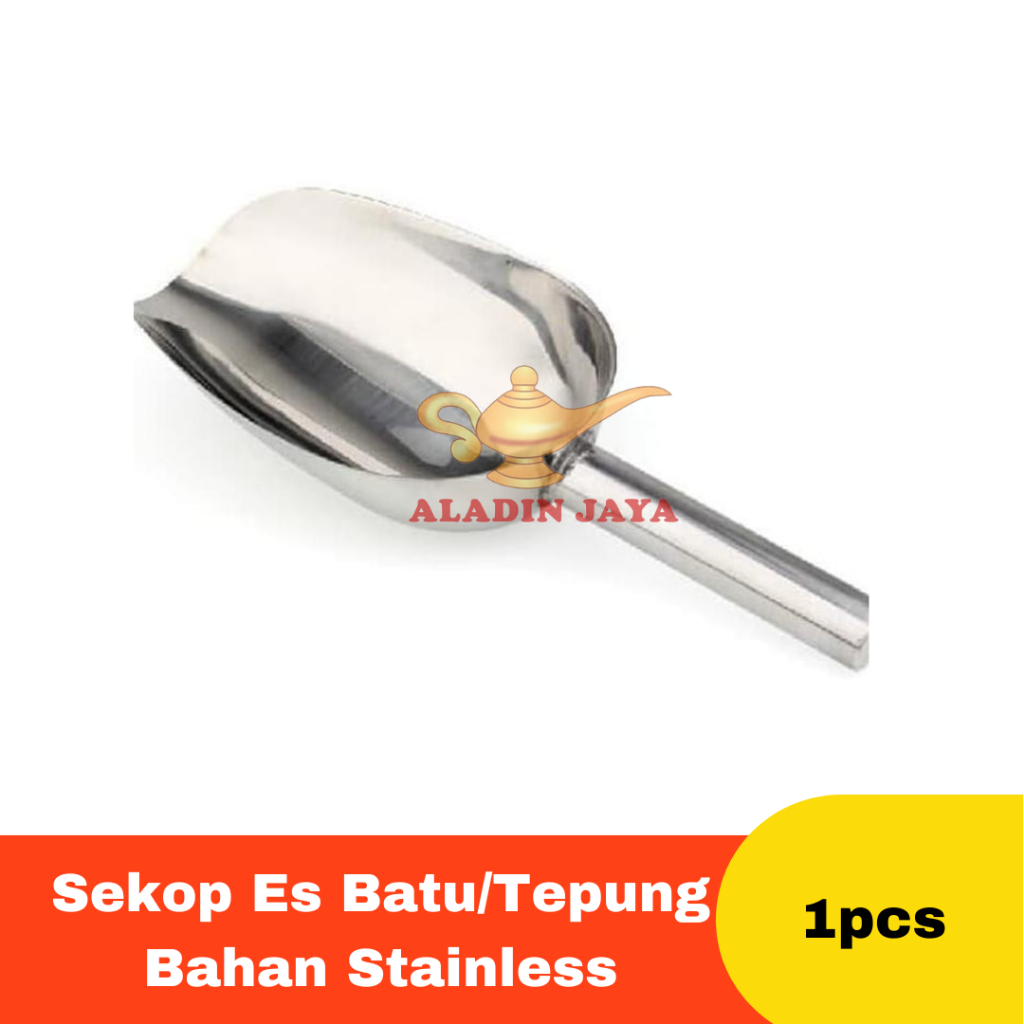Sekop Es Batu/Tepung Bahan Stainless uk Kecil