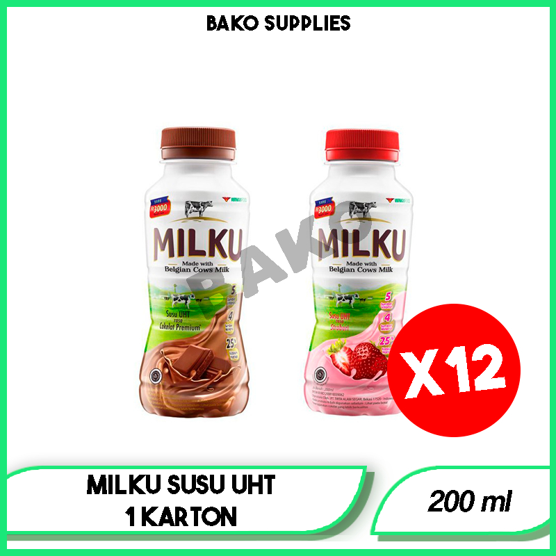 

MILKU SUSU UHT 200ML [1 KARTON]