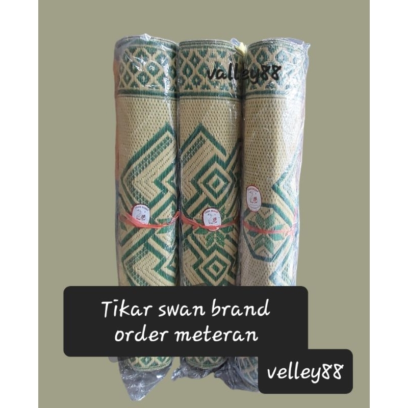 custon Nama tikar roll/tikar gulung swan brand custom nama/Tikar lesehan awet dan kuat.
