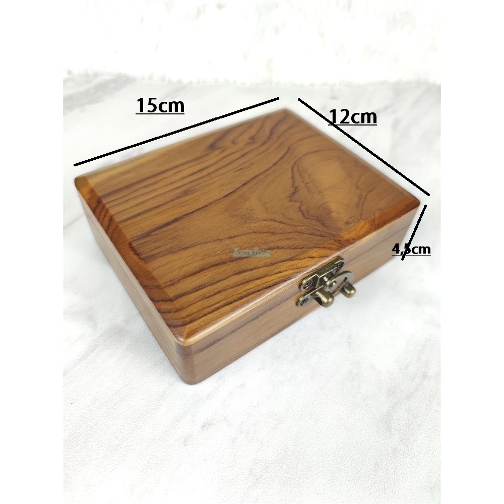 Box Kotak wadah Lintingan Kayu Jati / tempat tingwe handmade full kayu jati