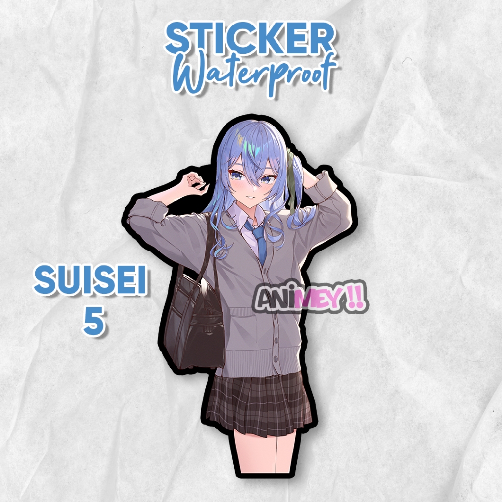 

Stiker Suisei Hoshimachi / Sticker Anime Waterproof