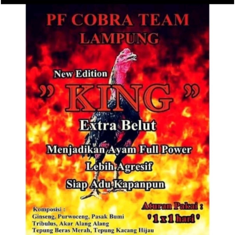 Jamu ayam King Extra Belut