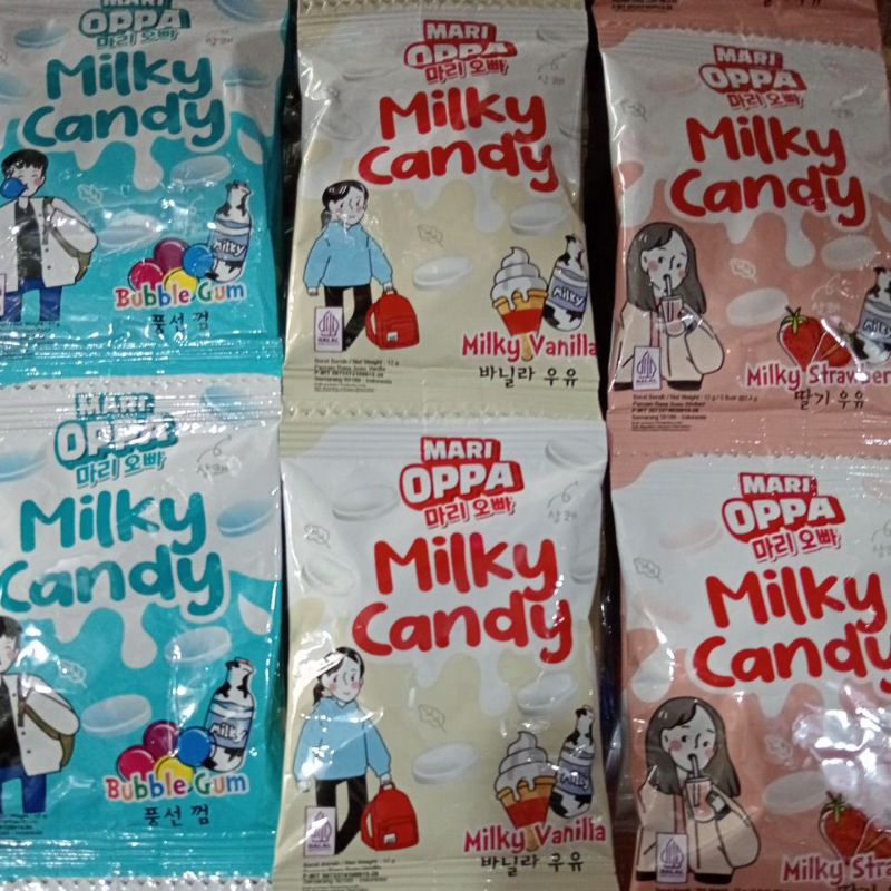 

Mari oppa milky candy renceng