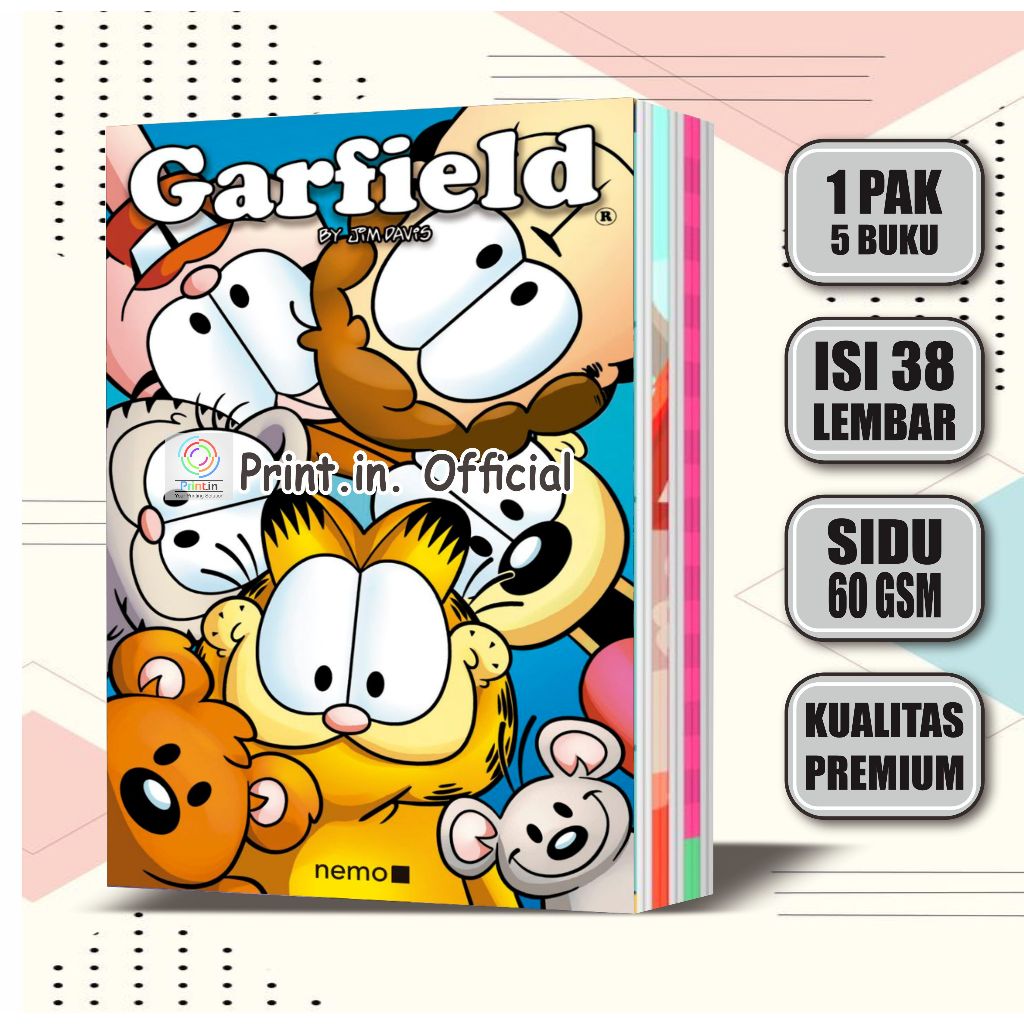 

Buku Tulis Custom Garfield 38 Lembar / Buku Tulis Sekolah