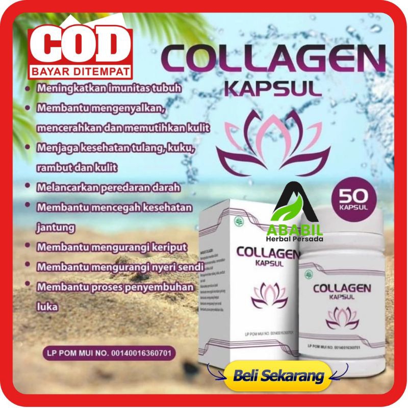 KAPSUL COLLAGEN ISI 50 - COLLAGEN KAPSUL PREMIUM KAPSUL PEMUTIH KULIT PEMUTIH WAJAH ALAMI ANTI AGING