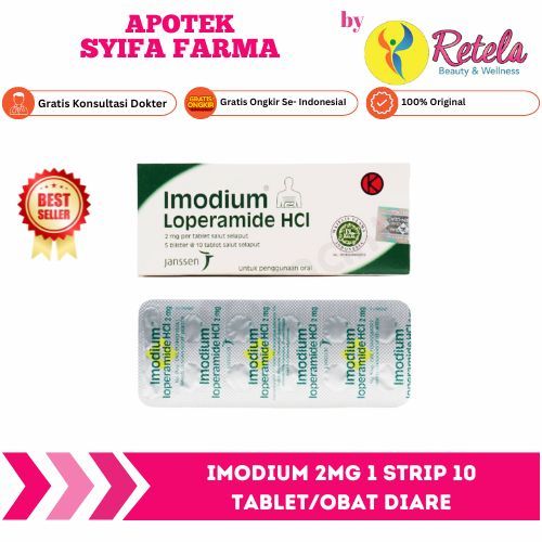 IMODIUM 2MG 1 STRIP 10 TABLET/OBAT DIARE