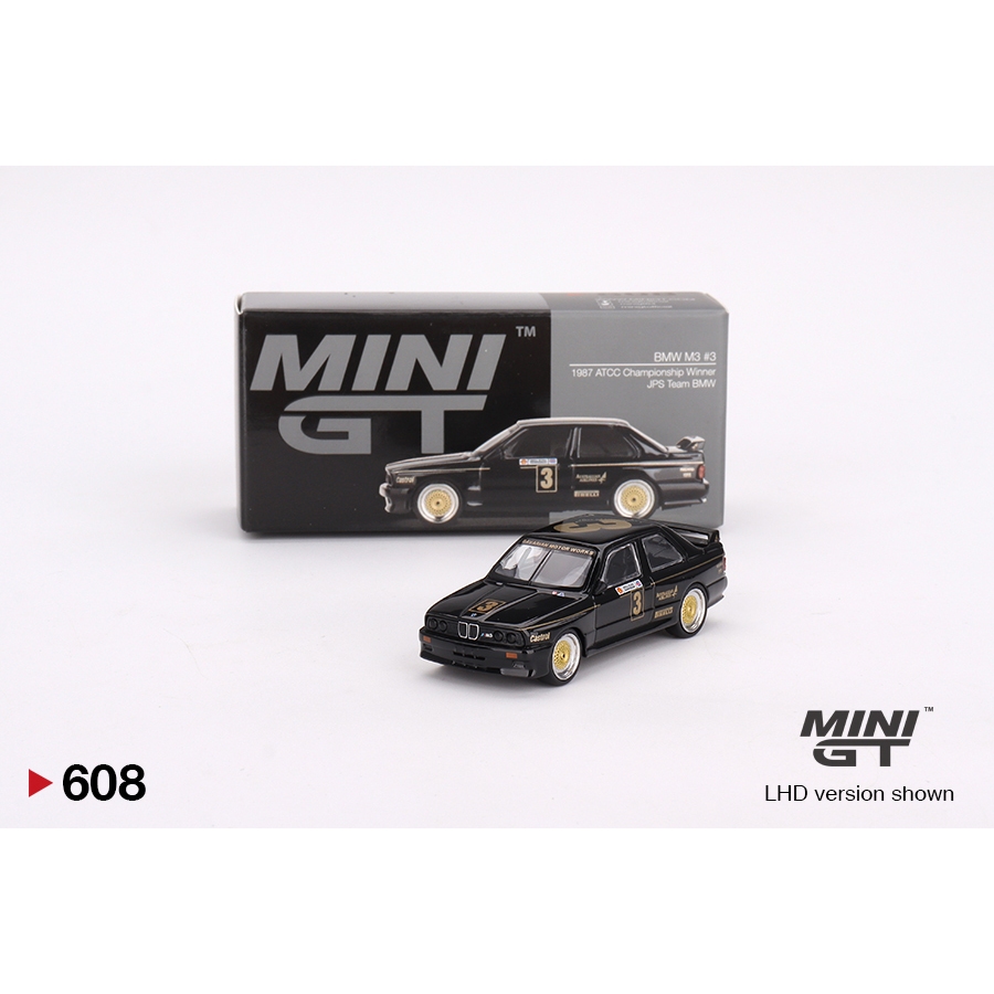 MINI GT MINIGT 608 BMW M3 #3 JPS Team BMW 1987 ATCC Championship Winner