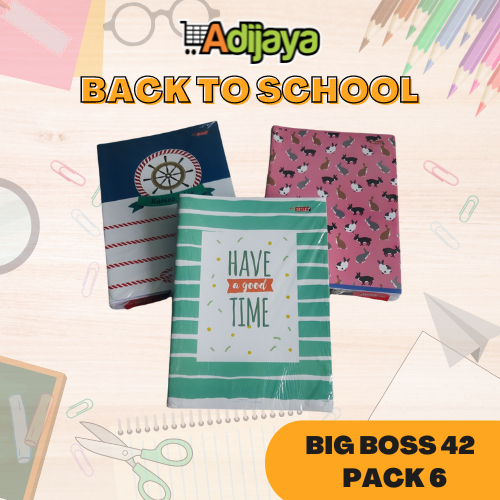 

Buku Tulis Sekolah Big Boss Maxi 42 lembar (1 pak isi 6 pcs)