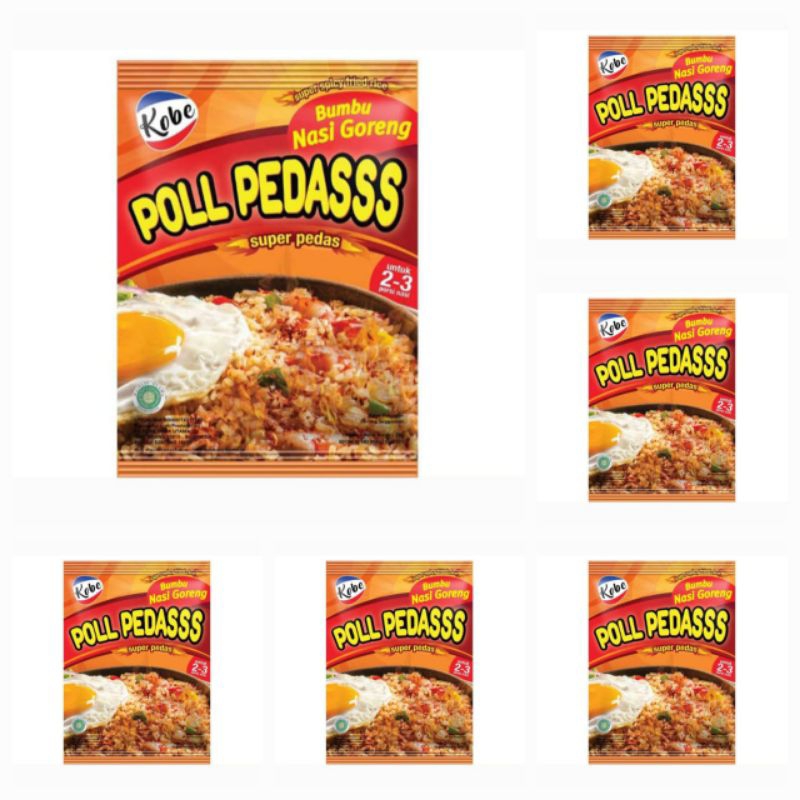 

Kobe Bumbu Nasi Goreng Poll Pedasss 20 Gr