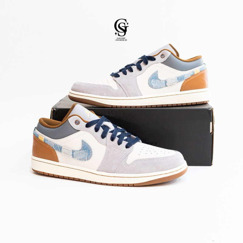 Air Jordan 1 Low SE Phantom Swoosh Denim Original