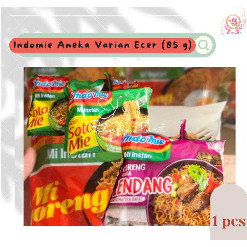 

•BILUFY• Indomie Mie Instan Aneka Rasa 85Gram Ecer