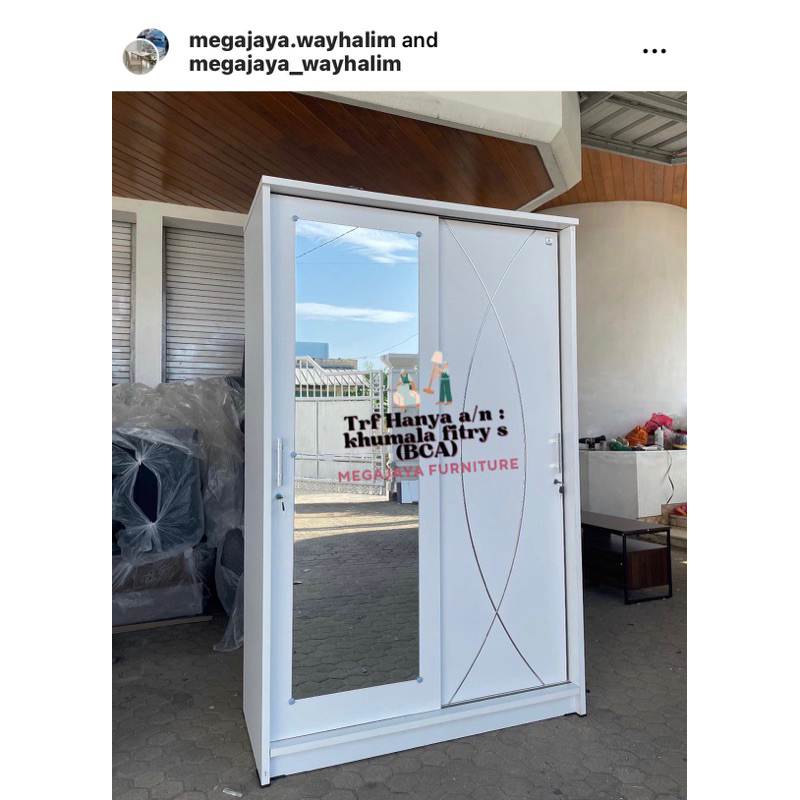 lemari sliding 120cm olimpic