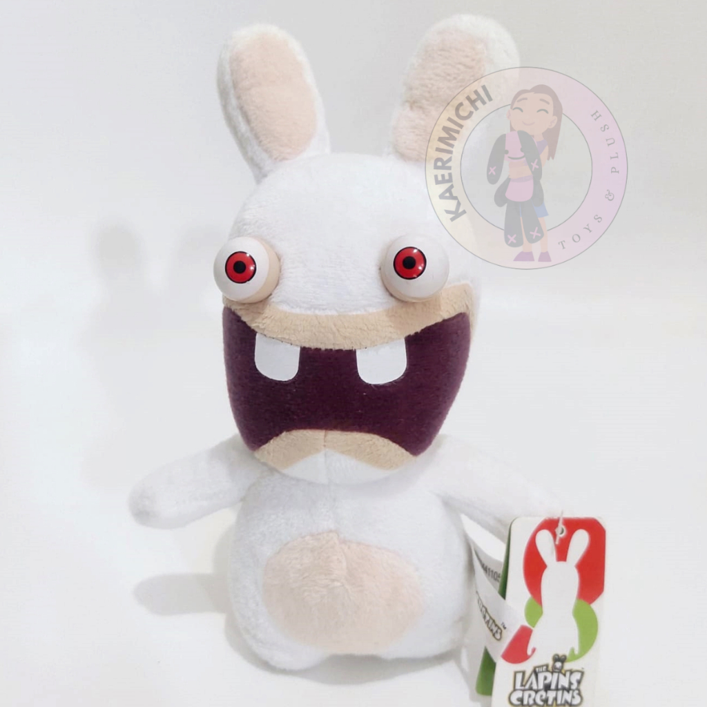 Boneka Rabbids Raving Rabbids Rayman 2 Original Rare Plush Doll