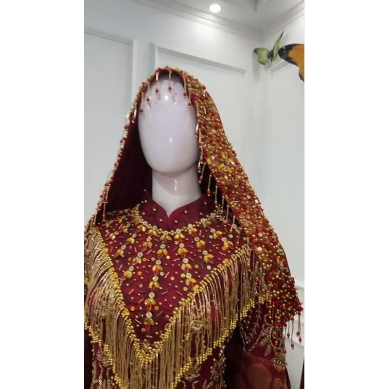 Baju pengantin minang koto gadang