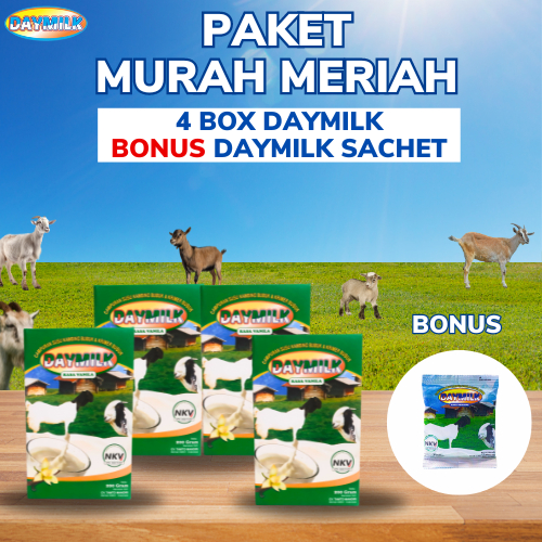 

DAYMILK Rasa Vanila Atasi pernafasan & Persendian - PAKET HEMAT 4 BOX FREE DAYMILK SACHET