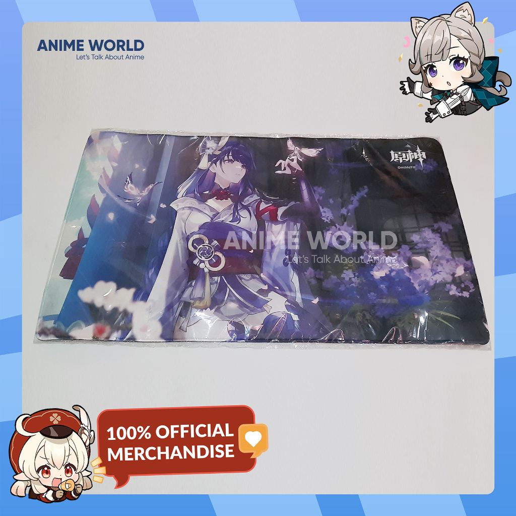 Raiden Shogun Mousepad - Mouse Pad Tema Raiden Shogun Genshin Impact Official Merchandise