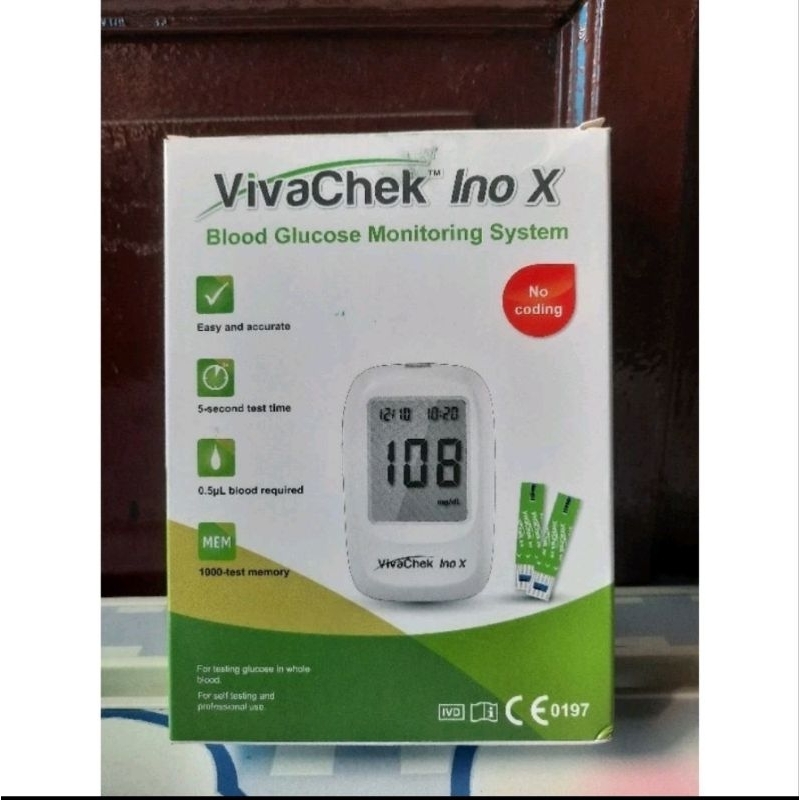 VivaChek X Ino alat cek gula darah fullset
