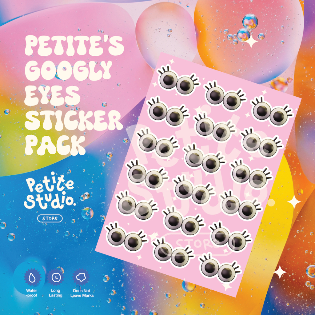 

Petite Studio's Googly Eyes Sticker Pack | Vinyl Waterproof Stickers