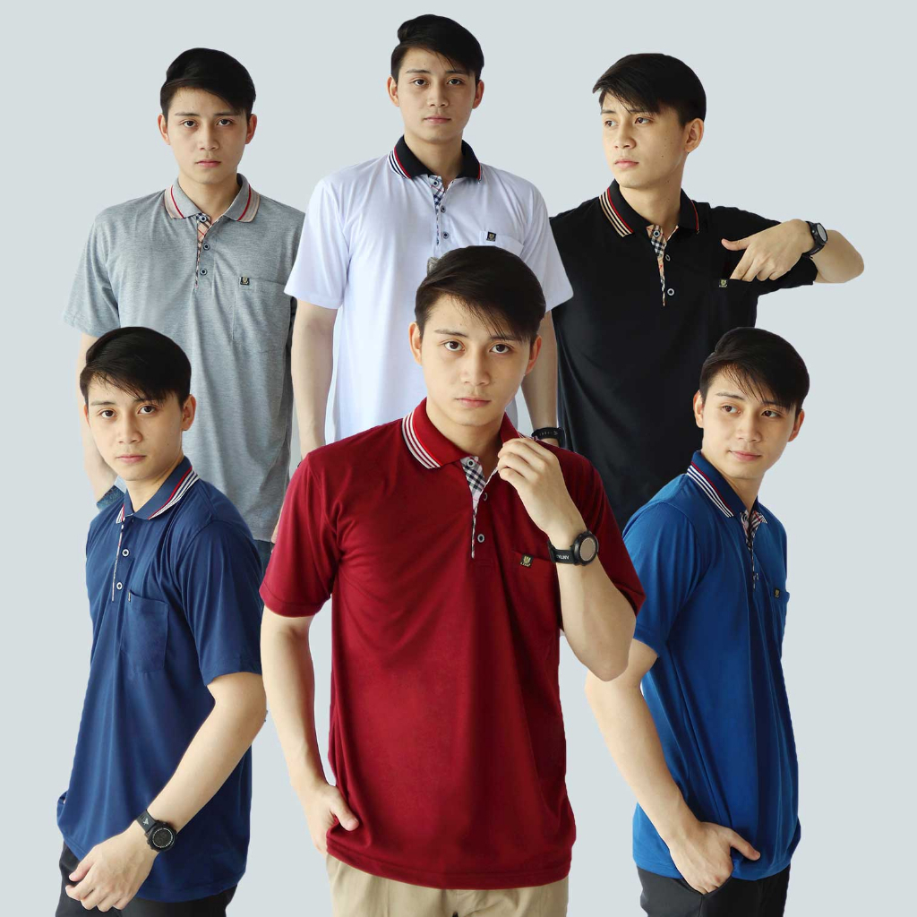 Kaos Polo pria dewasa saku | kaos kerah pria polo shirt saku lengan pendek