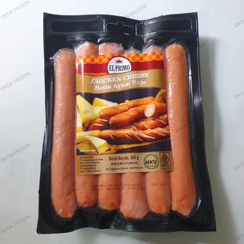 Sosis El Primo Chicken Cheese 360gr | Sosis Ayam Keju | Sosis Viral | Sosis Indomaret Elprimo