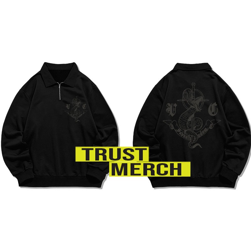 Halfzip Jaket Sabbath Crew Hyuk Kwon Outfit komik korea