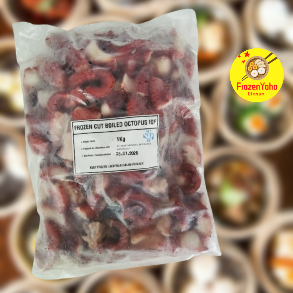 

Gurita Cut Boiled Frozen 0% Glazing (1 Kg)